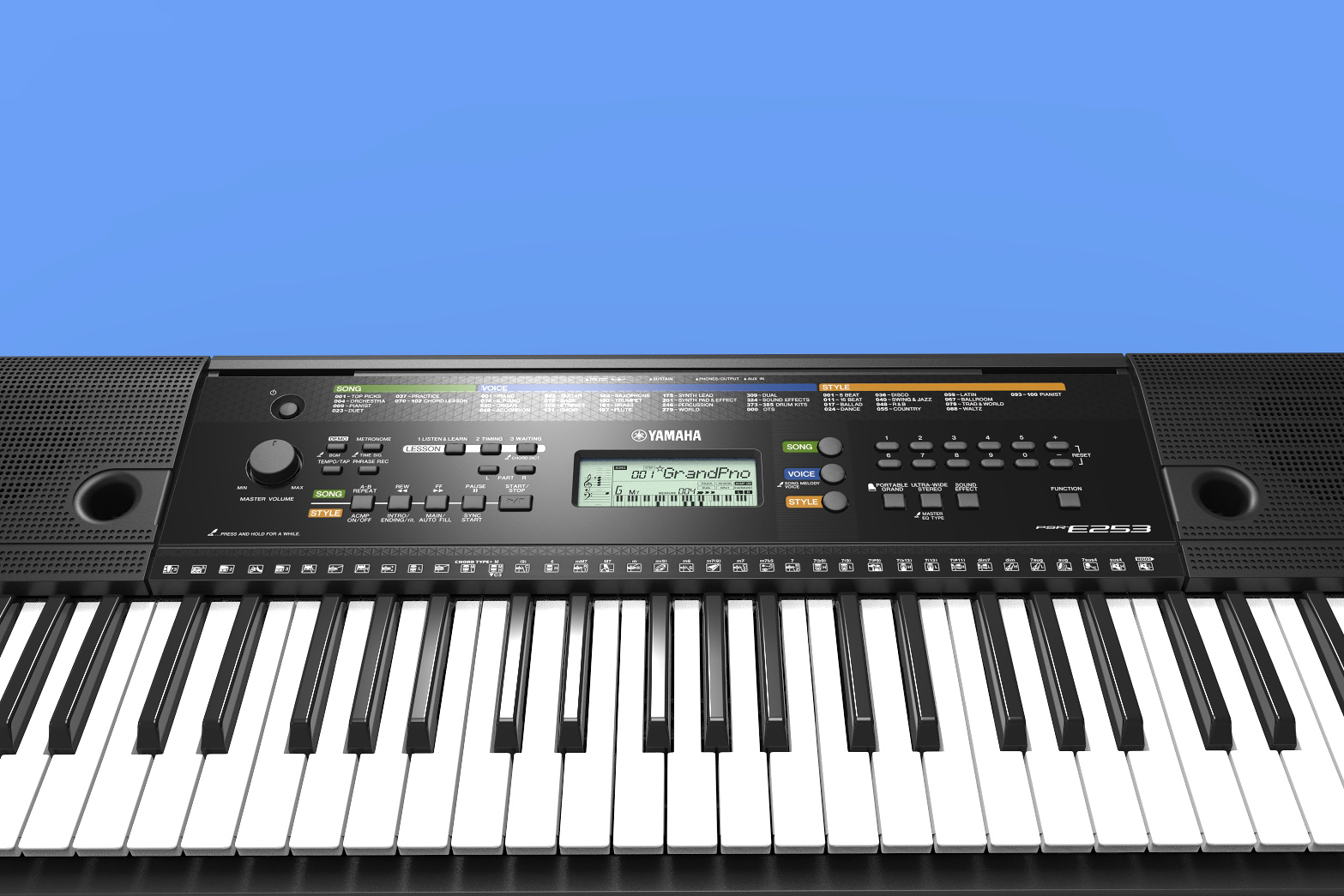 Psr e253 deals yamaha keyboard